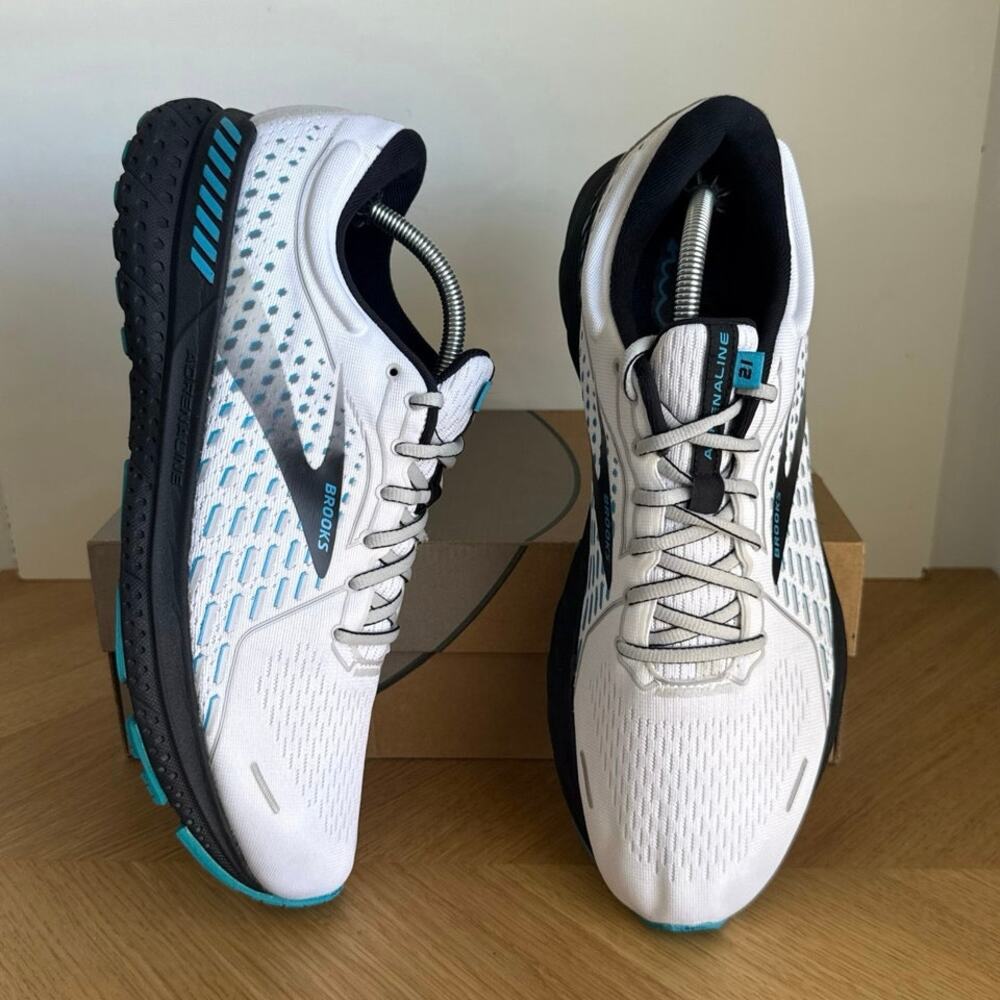 Brooks Adrenaline 21 Blue/White/Black Men Running Sneakers - SZ 11.5 - Picture 11 of 13